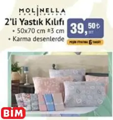 MOLİNELLA 2’Lİ YASTIK KILIFI MOLİNELLA 2’Lİ YASTIK KILIFI